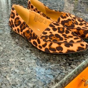 Leopard loafers